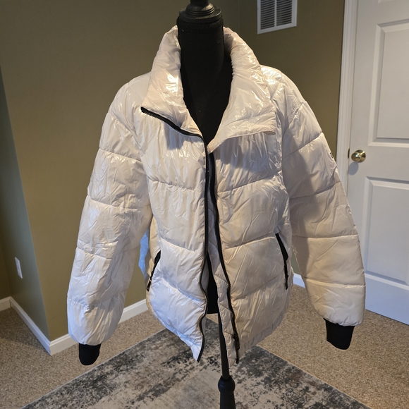 DKNY Cream Puffer Jacket - Picture 2 of 4